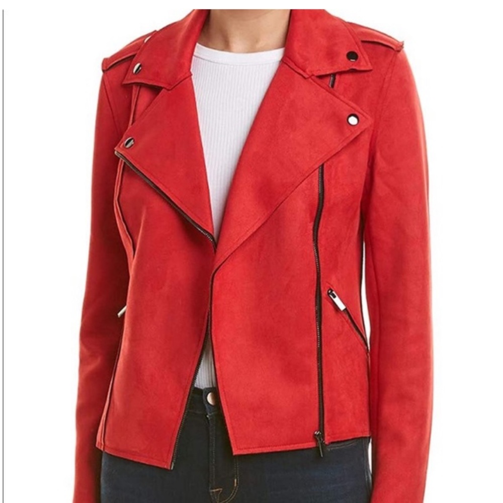 KUT from the Kluth Haddie Faux Suede Moto Jacket (L)